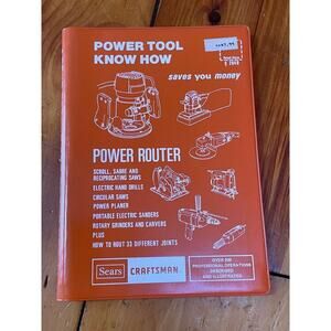 1977 Craftsman Sears Power Router Know How Power Tool Illustrated Manual Book
